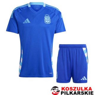 Zestaw Koszulki Piłkarskie Argentyna Wyjazd i Spodenki 2024/2025