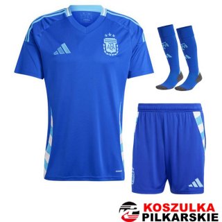 Zestaw Koszulki Piłkarskie Argentyna Wyjazd (Spodenki i Skarpetki) 2024/2025