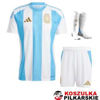 Zestaw Koszulki Piłkarskie Argentyna Dom (Spodenki i Skarpetki) 2024/2025