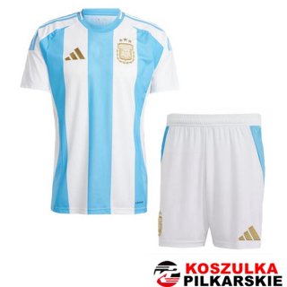 Koszulki Piłkarskie Argentyna Dzieci Dom Niebieski Biały 2024/2025