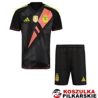 Koszulki Piłkarskie Argentyna Dzieci Bramkarz Czarny 2024/2025